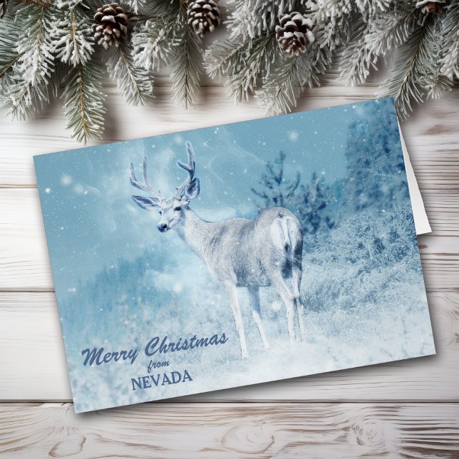 Christmas from Nevada Deer Christmas Card (Creator Uploaded)