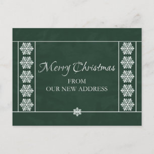 Christmas From Our New Address Postcard