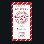 Christmas From Santa Gift Sticker<br><div class="desc">Christmas North Pole Special Delivery from Santa Gift Tag Sticker</div>