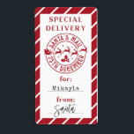 Christmas From Santa Gift Sticker<br><div class="desc">Christmas North Pole Special Delivery from Santa Gift Tag Sticker</div>