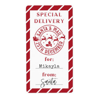 Christmas From Santa Gift Sticker