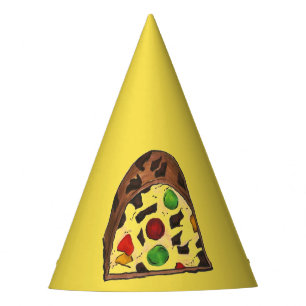 Christmas Fruit Cake Fruitcake Slice Holiday Xmas Party Hat