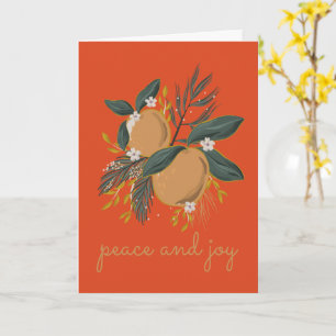 Christmas Fruit Folded Greeting Card