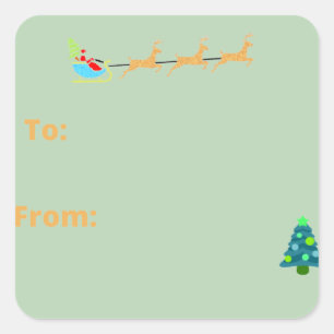 Christmas fun 2022 gift  square sticker
