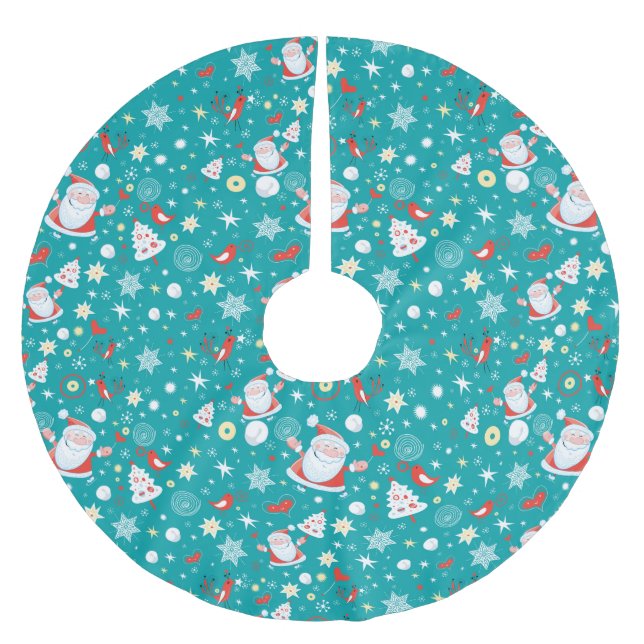 Christmas Fun Brushed Polyester Tree Skirt (Front)