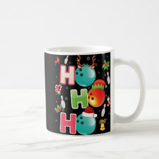 Christmas Fun Ho Ho Ho Bowling Pajama Santa Lover  Coffee Mug