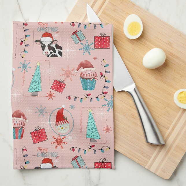 Christmas Fun Kitchen Towel (Quarter Fold)