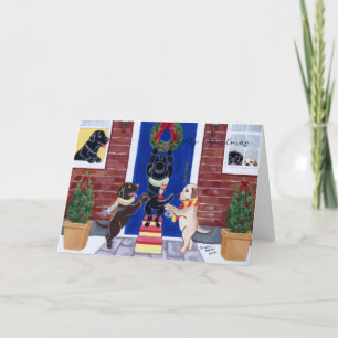 Christmas Fun Labradors Holiday Card