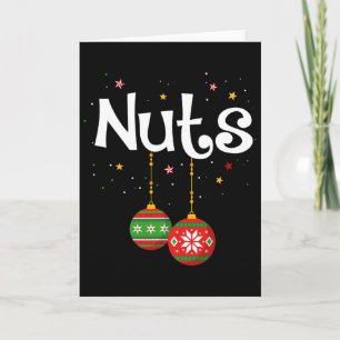 Christmas Fun Matching Couple Family Chestnuts Men Card