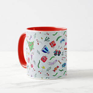 Christmas Fun, popular pattern, Mug