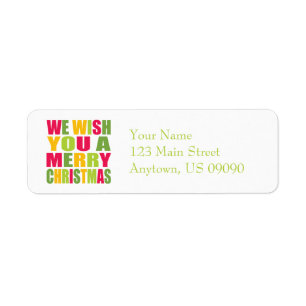 Christmas Fun Return Address Label