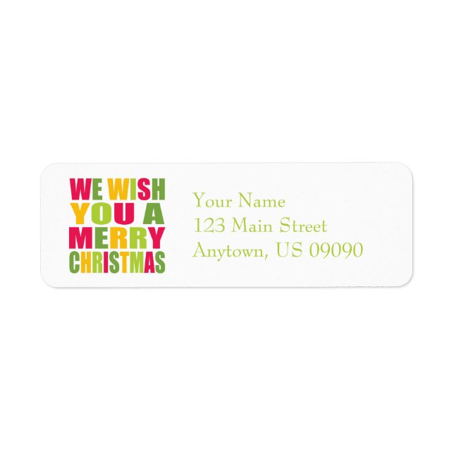 Christmas Fun Return Address Label (Front)