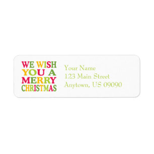 Christmas Fun Return Address Label