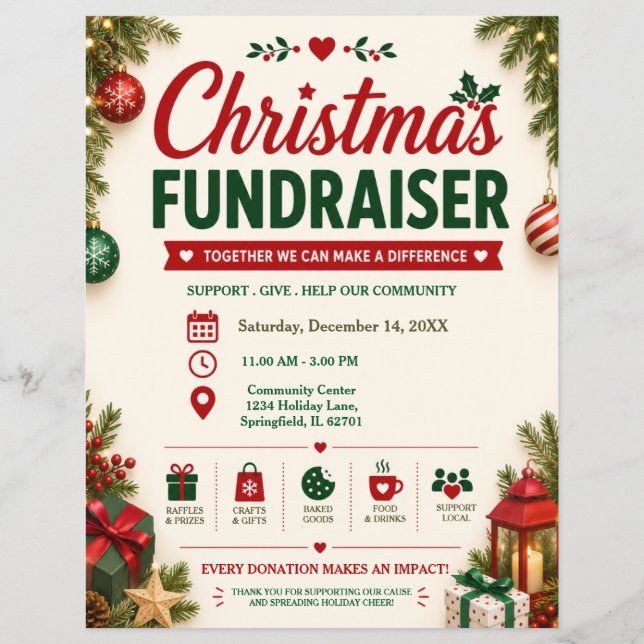 Christmas Fundraiser Flyer (Front)