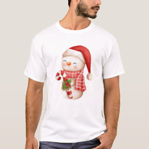 Christmas Funny Family Vintage Snowman T-Shirt