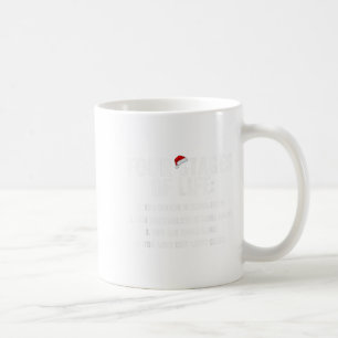 Christmas Funny Four Stages Of Life Santa Claus Hu Coffee Mug