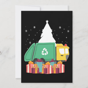 Christmas Funny Garbage Truck Winter Holiday Gift