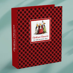 Christmas Funny Geese Playful Memory Album Book Binder
