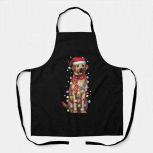 Christmas Funny Labrador Santa Dog Xmas Gift Apron