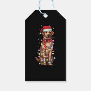 Christmas Funny Labrador Santa Dog Xmas Gift Gift Tags