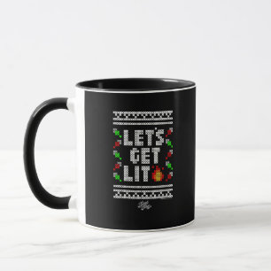Christmas Funny - Let's Get Lit  Mug