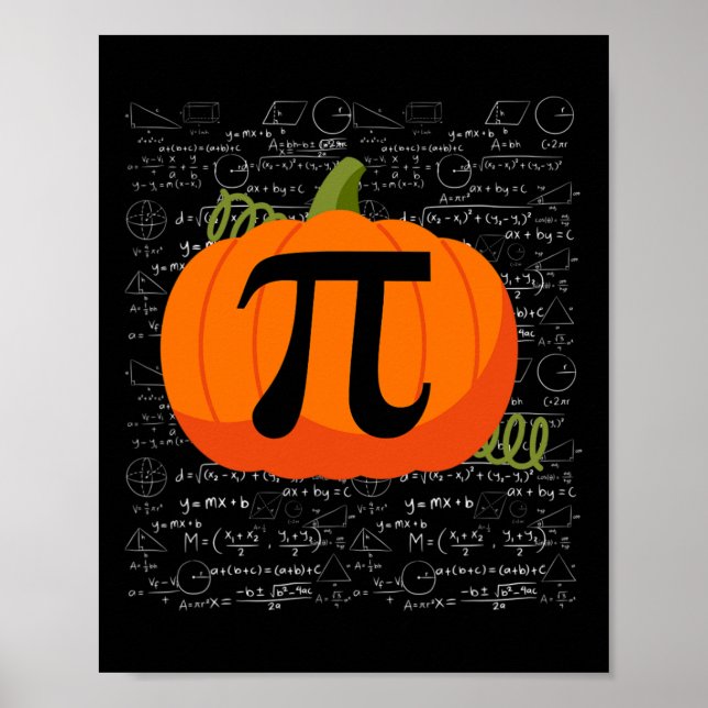 Christmas Funny Pyjamas Xmas Geek Math Turkey Pump Poster (Front)