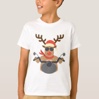 Christmas Funny Rudolf Biker Motorcycle