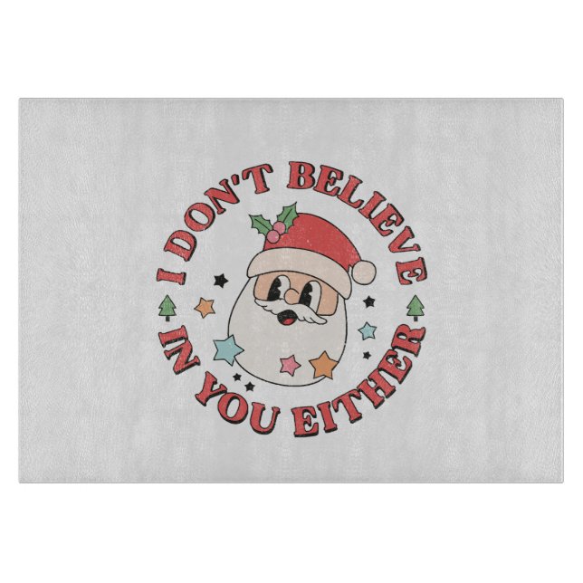Christmas Funny Santa  Cutting Board (Front)