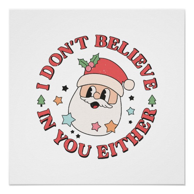 Christmas Funny Santa  Poster (Front)