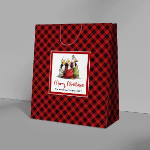 Christmas Funny Silly Geese Whimsy Gift Bags