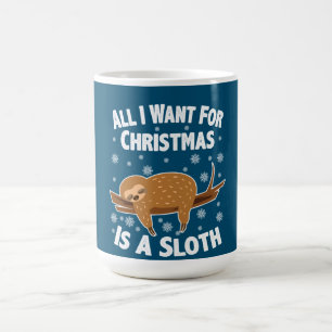Christmas Funny Sloth Coffee Mug