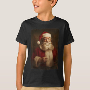 Christmas Funny Trump Santa Claus Retro Vintage T-Shirt
