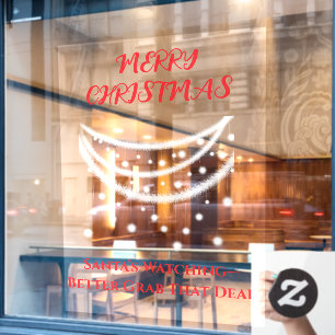 Christmas funny window cling