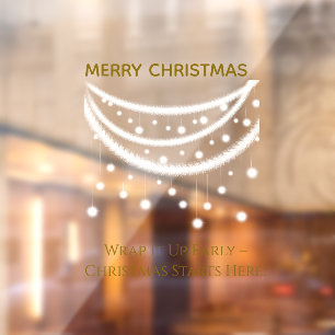 Christmas funny window cling