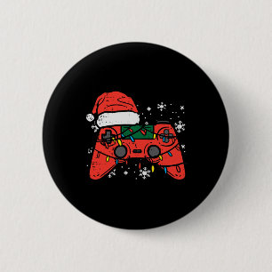 Christmas Gamer Controller Xmas Boys Kids Youth Me 2 Inch Round Button