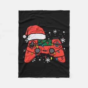 Christmas Gamer Controller Xmas Boys Kids Youth Me Fleece Blanket