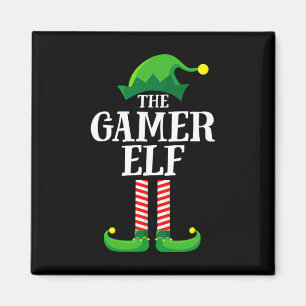 Christmas Gamer Elf Matching Family Group Christma Magnet