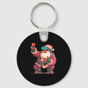 Christmas Gamer Look With This Cool Vr Santa Claus Keychain