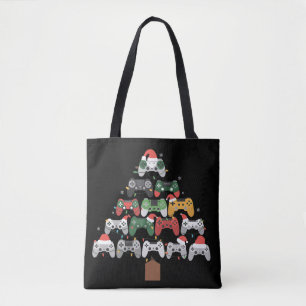 Christmas Gaming Tree Gamers Gamer Xmas Gifts Tote Bag