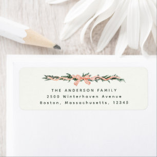 CHRISTMAS GARLAND Address Label