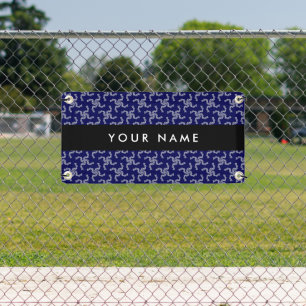 Christmas Garland, Blue, Your name, Personalize Banner
