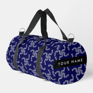Christmas Garland, Blue, Your name, Personalize Duffle Bag