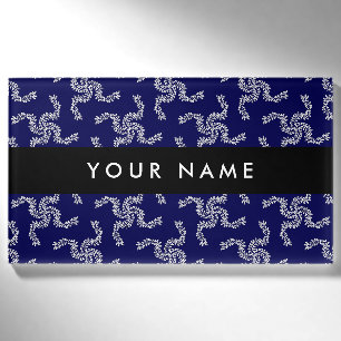 Christmas Garland, Blue, Your name, Personalize Name Tag