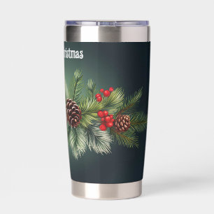 Christmas Garland Customisable Insulated Tumbler