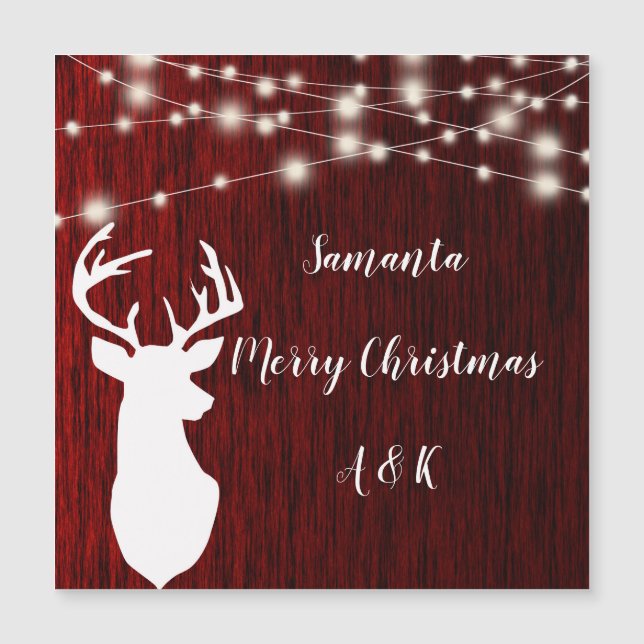Christmas ,garland, deer head,personalized (Front)
