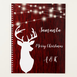 Christmas ,garland, deer head,personalized planner