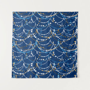 Christmas garland: festive seamless pattern tapestry