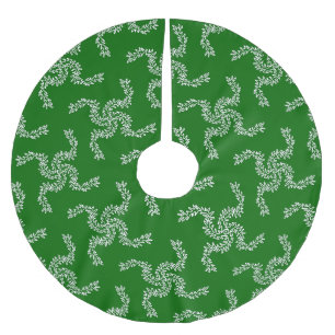 Christmas Garland Green, Christmas Decoration Brushed Polyester Tree Skirt