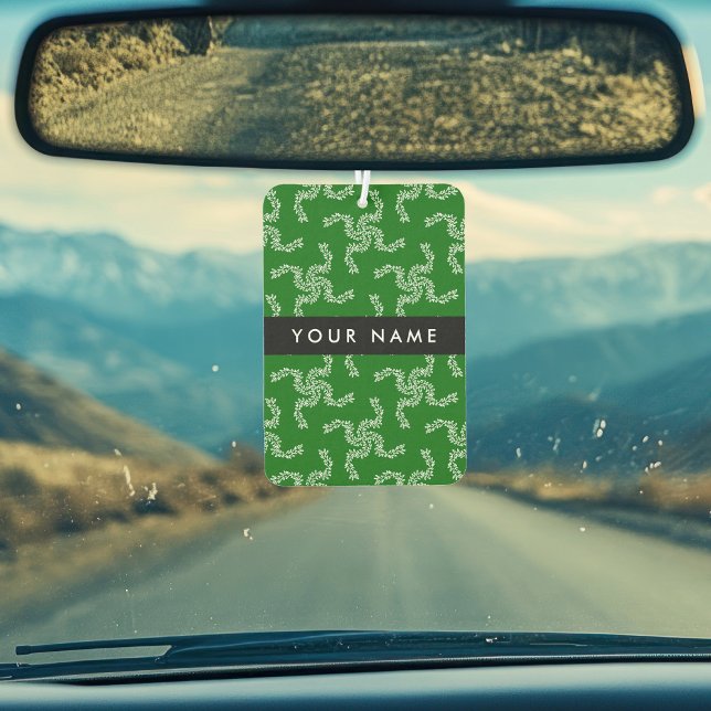 Christmas Garland, Green, Your name, Personalize Air Freshener (Creator Uploaded)