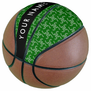 Christmas Garland, Green, Your name, Personalize Basketball